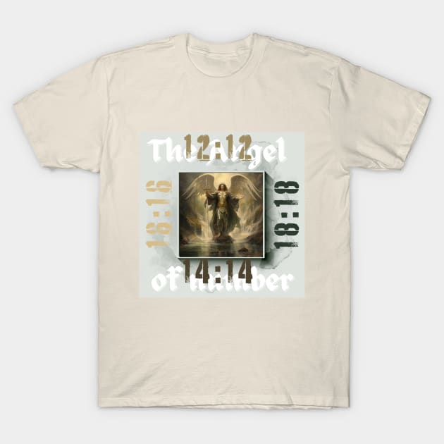 The angel of number T-Shirt by FehuMarcinArt